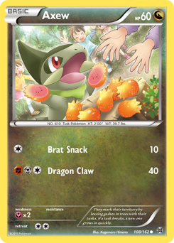 Pokemon BREAKthrough Axew - 108