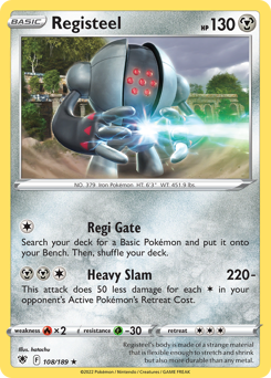 Pokemon Astral Radiance Registeel - 108