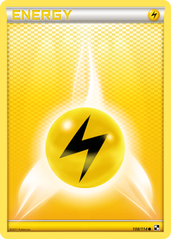 Pokemon Black & White Lightning Energy - 108