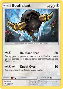Pokemon Burning Shadows Bouffalant - 108
