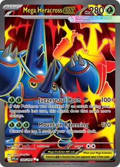 Pokemon Phantasmal Flames Mega Heracross ex - 108