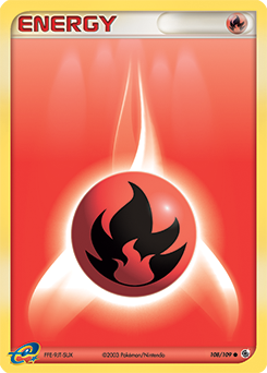Pokemon Ruby & Sapphire Fire Energy - 108