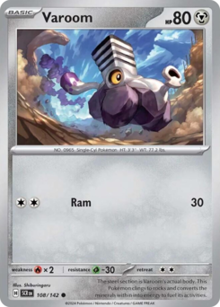 Pokemon Stellar Crown Varoom - 108