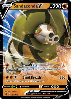 Pokemon Rebel Clash Sandaconda V - 108