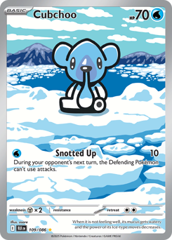 Pokemon Black Bolt Cubchoo - 109