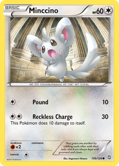 Pokemon Dragons Exalted Minccino - 109
