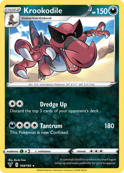 Pokemon Vivid Voltage Krookodile - 109