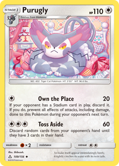 Pokemon Ultra Prism Purugly - 109