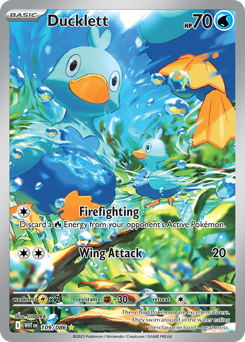 Pokemon White Flare Ducklett - 109