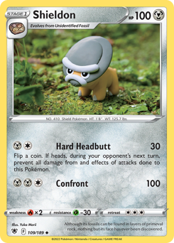 Pokemon Astral Radiance Shieldon - 109