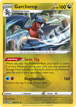 Pokemon Brilliant Stars Garchomp - 109