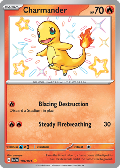 Pokemon Paldean Fates Charmander - 109