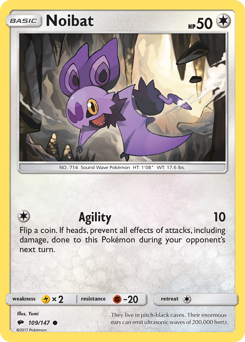 Pokemon Burning Shadows Noibat - 109