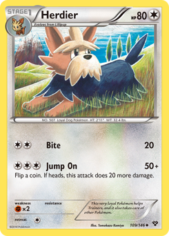 Pokemon XY Herdier - 109
