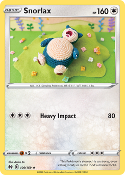 Pokemon Crown Zenith Snorlax - 109