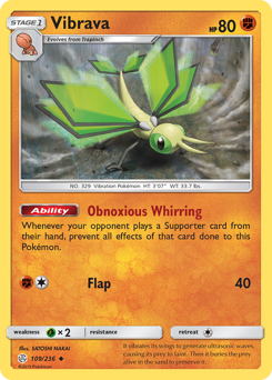 Pokemon Cosmic Eclipse Vibrava - 109
