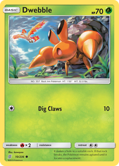 Pokemon Unified Minds Dwebble - 10