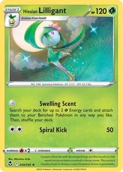 Pokemon Silver Tempest Hisuian Lilligant - 10