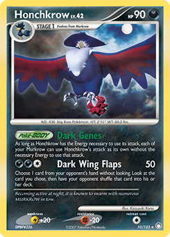 Pokemon Mysterious Treasures Honchkrow - 10