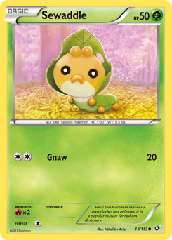 Pokemon Legendary Treasures Sewaddle - 10