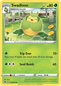 Pokemon Fusion Strike Swadloon - 10