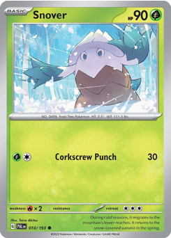 Pokemon Paldea Evolved Snover - 10