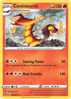 Pokemon Champion's Path Centiskorch - 10