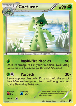 Pokemon Plasma Freeze Cacturne - 10