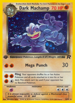 Pokemon Team Rocket Dark Machamp - 10