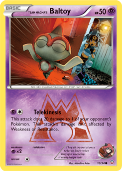 Pokemon Double Crisis Team Magma's Baltoy - 10