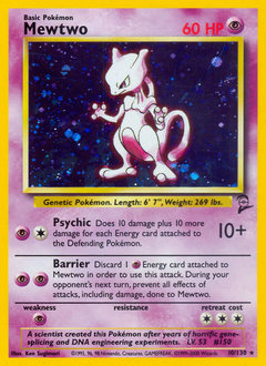 Pokemon Base Set 2 Mewtwo - 10