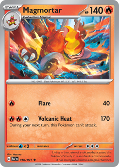 Pokemon Paldean Fates Magmortar - 10