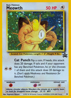 Pokemon Wizards Black Star Promos Meowth - 10