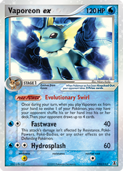 Pokemon Delta Species Vaporeon ex - 110