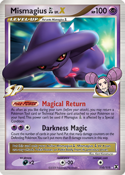 Pokemon Rising Rivals Mismagius GL LV.X - 110