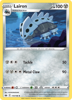 Pokemon Chilling Reign Lairon - 110