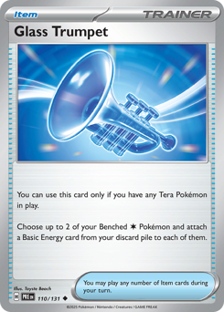 Pokemon Prismatic Evolutions Glass Trumpet - 110