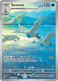 Pokemon White Flare Swanna - 110