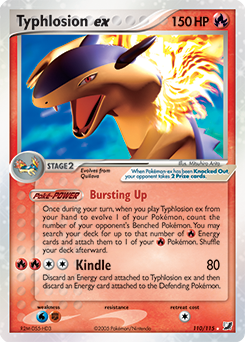 Pokemon Unseen Forces Typhlosion ex - 110