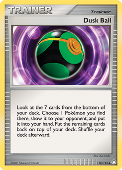 Pokemon Mysterious Treasures Dusk Ball - 110