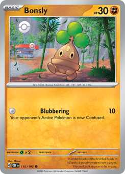 Pokemon Obsidian Flames Bonsly - 110