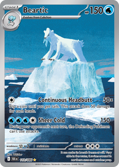 Pokemon Black Bolt Beartic - 110