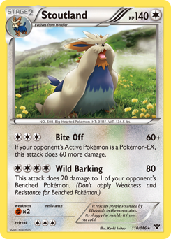 Pokemon XY Stoutland - 110