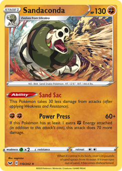 Pokemon Sword & Shield Sandaconda - 110