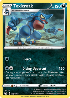 Pokemon Silver Tempest Toxicroak - 110