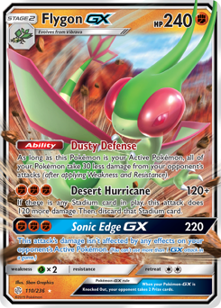 Pokemon Cosmic Eclipse Flygon-GX - 110