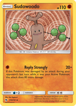 Pokemon Lost Thunder Sudowoodo - 110