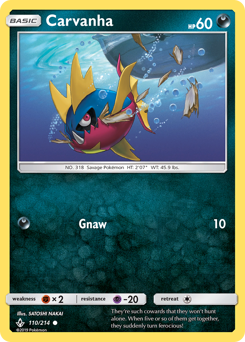 Pokemon Unbroken Bonds Carvanha - 110