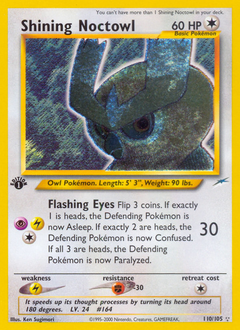 Pokemon Neo Destiny Shining Noctowl - 110