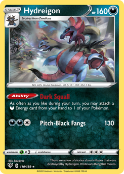 Pokemon Darkness Ablaze Hydreigon - 110